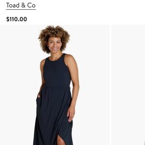 Toad&Co Women's Black Sunkissed Maxi Dress-small